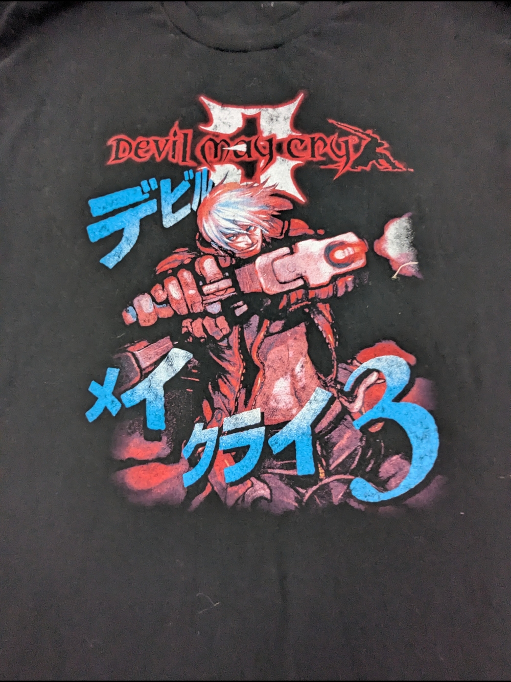 Devil May Cry 3 Men's Black Graphic Tee - Official Game Artwork XL